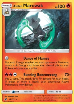 Alolan Knogga CIN-12 Holo Rare Light Played Deutsch