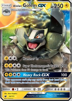 Alolan Geowaz GX CIN-34 Ultra Rare Excellent Deutsch