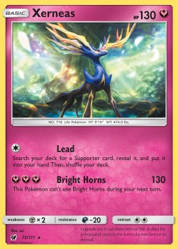 Xerneas CIN-73 Holo Rare Light Played Deutsch