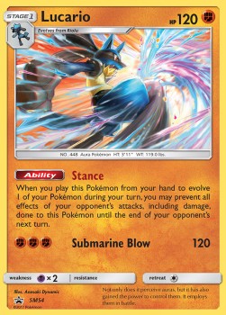 Lucario SM-54 Promo Light Played Deutsch