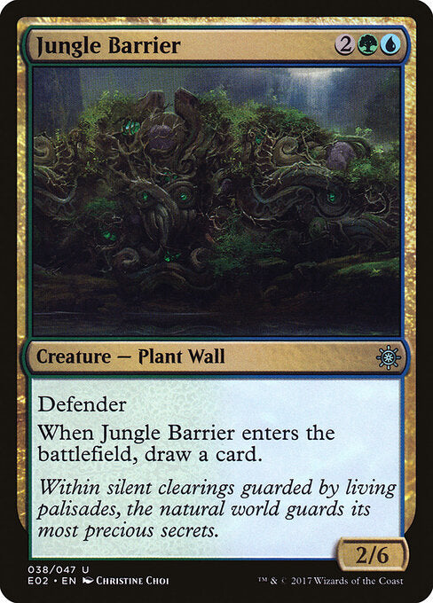 Jungle Barrier E02-38 Uncommon Excellent Englisch