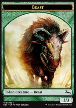 Beast Token (Green 3/3) UST-T13 Token Excellent Englisch Foil
