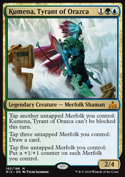 Kumena, Tyrant of Orazca RIX-162 Mythic Light Played Englisch
