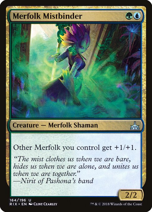 Merfolk Mistbinder RIX-164 Uncommon Excellent Englisch