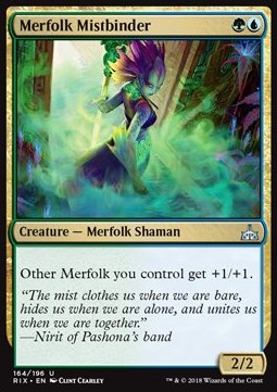 Merfolk Mistbinder RIX-164 Uncommon Excellent Englisch Foil