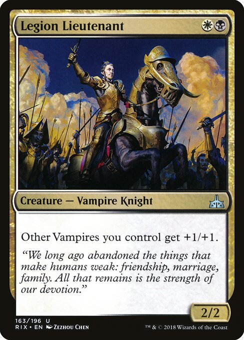 Legion Lieutenant RIX-163 Uncommon Excellent Englisch