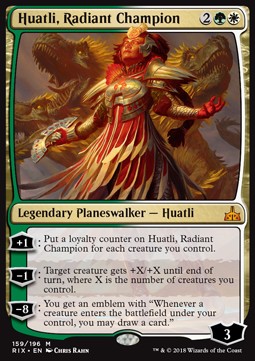 Huatli, strahlender Champion RIX-159 Mythic Excellent Englisch