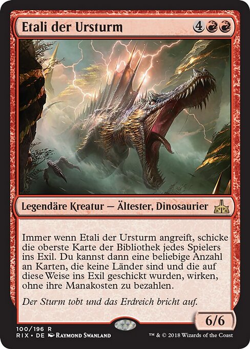 Etali der Ursturm RIX-100 Rare Light Played Deutsch Foil