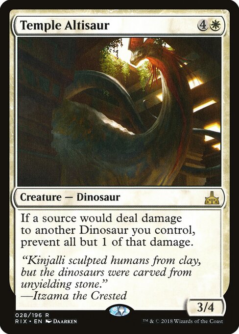 Temple Altisaur RIX-28 Rare Excellent Englisch