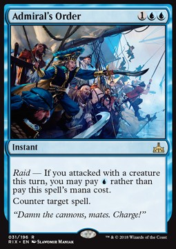 Admiral's Order RIX-31 Rare Excellent Englisch