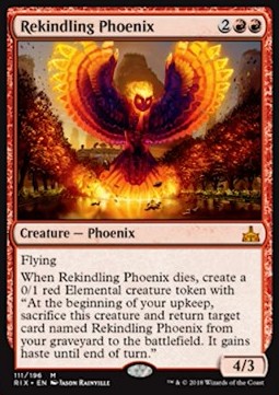 Wiederentflammender Phoenix RIX-111 Mythic Excellent Deutsch