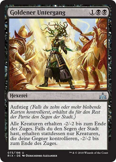 Goldener Untergang RIX-73 Uncommon Played Deutsch