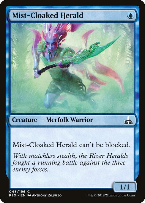 Mist-Cloaked Herald RIX-43 Common Excellent Englisch Foil