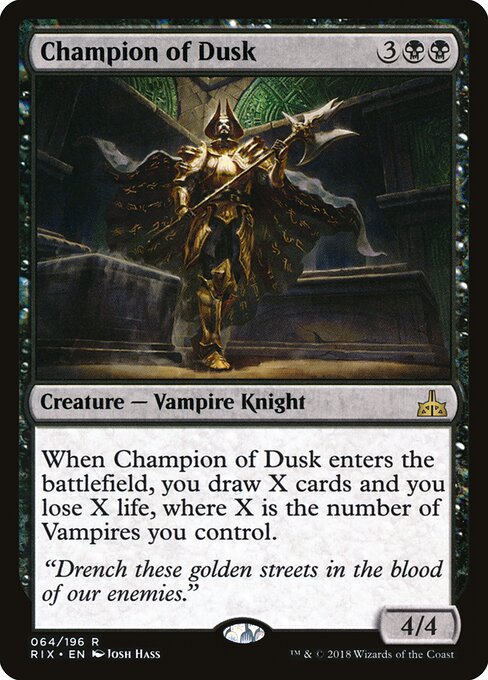 Champion of Dusk RIX-64 Rare Near Mint Englisch