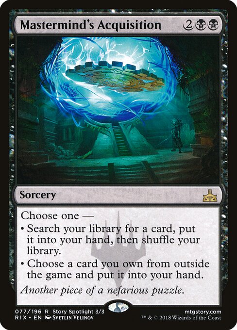 Mastermind's Acquisition RIX-77 Rare Light Played Englisch