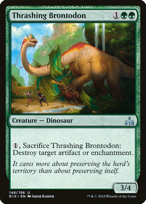Thrashing Brontodon RIX-148 Uncommon Excellent Englisch Foil