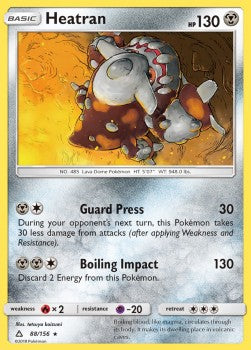 Heatran UPR-88 Holo Rare Good Englisch