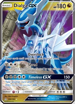Dialga GX UPR-100 Ultra Rare Light Played Deutsch