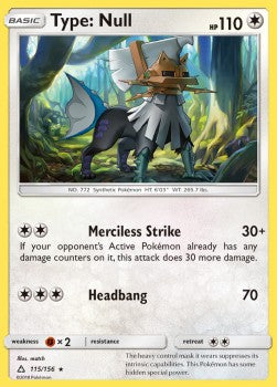 Type: Null UPR-115 Rare Excellent Deutsch Reverse Holo