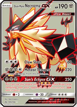 Dusk Mane Necrozma GX UPR-145 Ultra Rare Near Mint Französisch