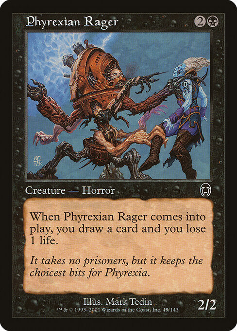 Phyrexian Rager APC-49 Common Light Played Englisch