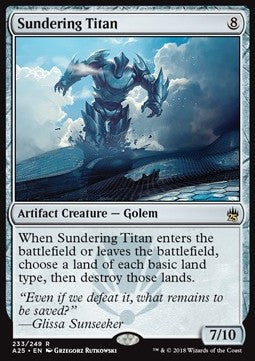 Sundering Titan A25-233 Rare Good Englisch Foil