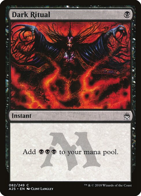 Dark Ritual A25-82 Common Excellent Englisch Foil