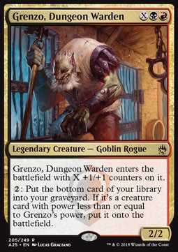 Grenzo, Dungeon Warden A25-205 Rare Excellent Englisch Foil