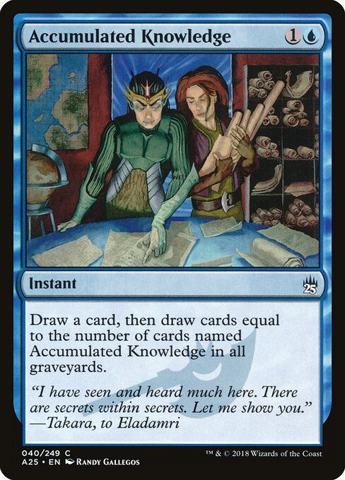 Accumulated Knowledge A25-40 Common Excellent Englisch Foil