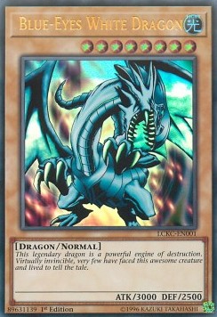 Blauäugiger w. Drache (V.1) LCKC-001 Ultra Rare Near Mint Deutsch