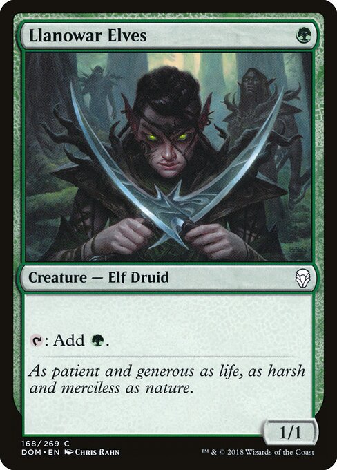 Llanowar Elves DOM-168 Common Excellent Englisch