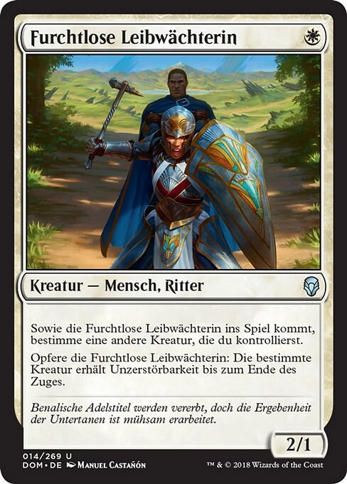 Furchtlose Leibwächterin DOM-14 Uncommon Near Mint Deutsch