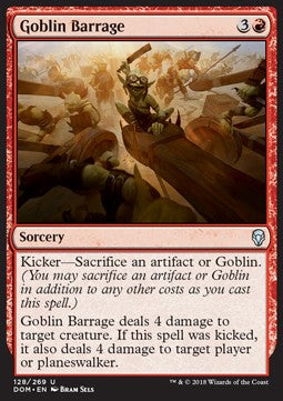 Goblin-Sperrfeuer DOM-128 Uncommon Excellent Englisch Foil