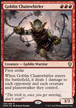 Goblin Chainwhirler DOM-129 Rare Excellent Englisch