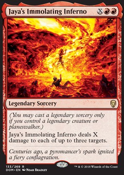 Jaya's Immolating Inferno DOM-133 Rare Excellent Englisch
