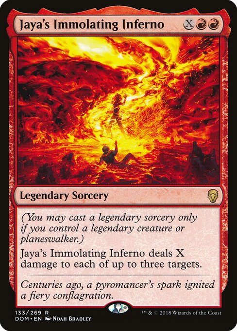 Jaya's Immolating Inferno DOM-133 Rare Excellent Englisch