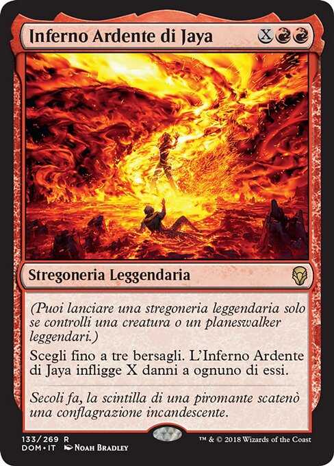 Jaya's Immolating Inferno DOM-133 Rare Excellent Italienisch