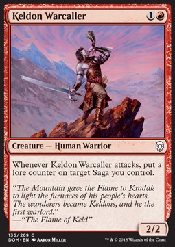 Keldon Warcaller DOM-136 Common Excellent Englisch Foil