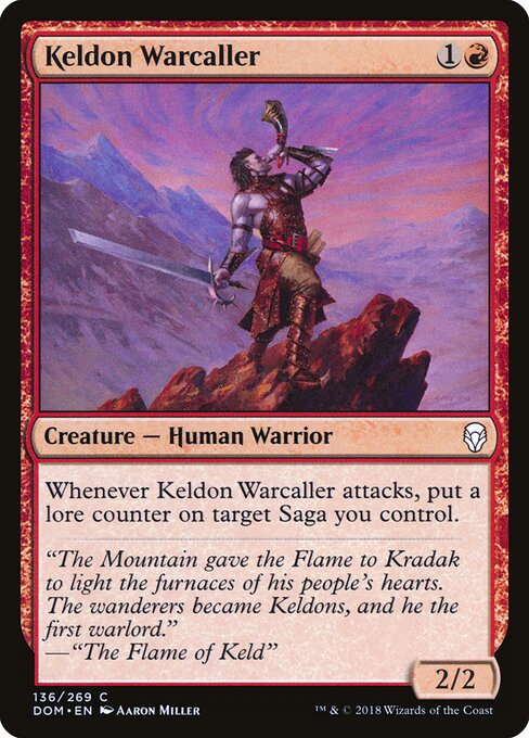 Keldon Warcaller DOM-136 Common Excellent Englisch Foil