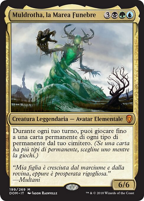 Muldrotha, the Gravetide DOM-199 Mythic Excellent Italienisch
