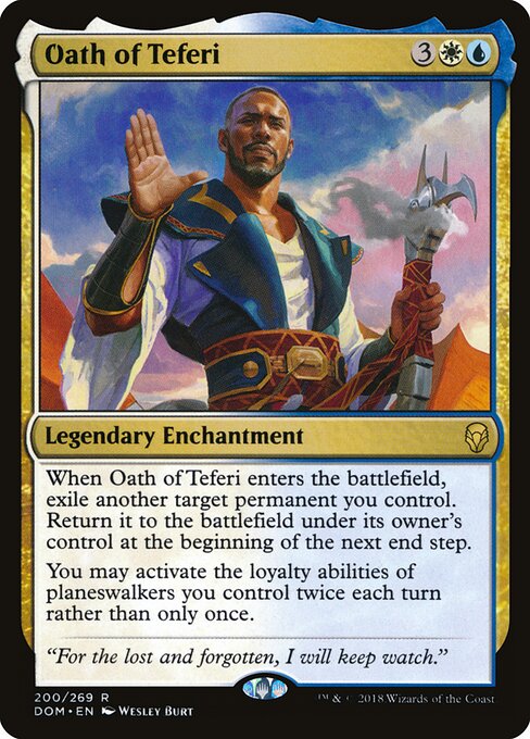 Oath of Teferi DOM-200 Rare Excellent Englisch
