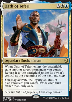 Oath of Teferi DOM-200 Rare Excellent Italienisch