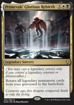 Primevals' Glorious Rebirth DOM-201 Rare Excellent Italienisch