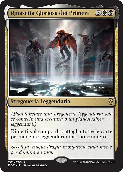 Primevals' Glorious Rebirth DOM-201 Rare Excellent Italienisch