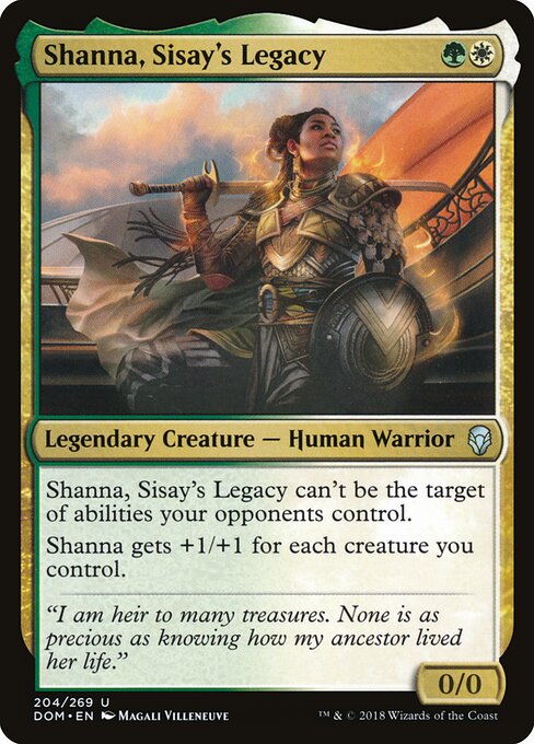 Shanna, Sisay's Legacy DOM-204 Uncommon Light Played Englisch
