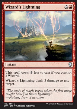 Wizard's Lightning DOM-152 Uncommon Near Mint Englisch