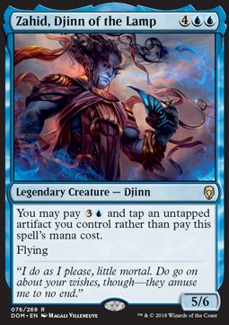 Zahid, Djinn of the Lamp DOM-76 Rare Excellent Englisch Foil