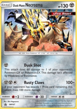 Dusk Mane Necrozma SM-107 Promo Good Deutsch
