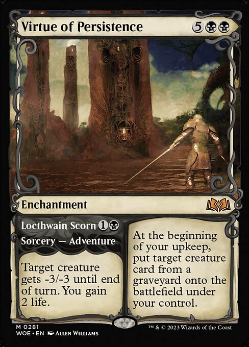 Virtue of Persistence // Locthwain Scorn - Back Face