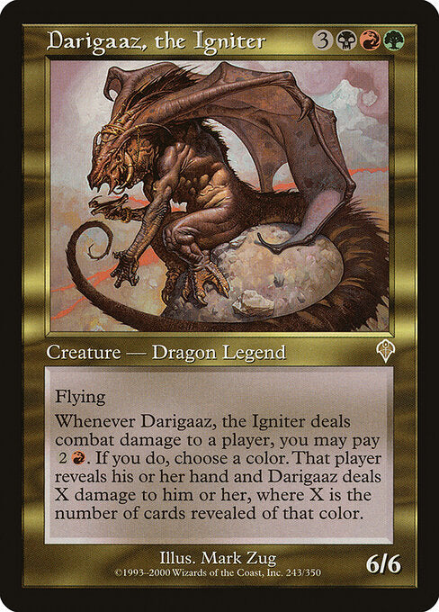Darigaaz, the Igniter INV-243 Rare Played Englisch